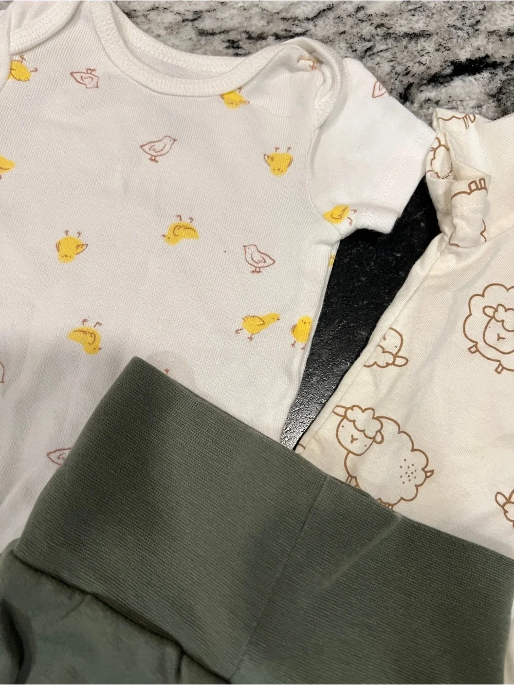 Newborn Bodysuit & H&M Organic Cotton Pants 3-Piece Baby Bundle